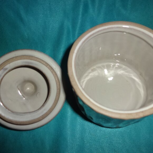Hearth And Hand With Magnolia Rustic Farmhouse Stoneware Storage Canister 5" - Picture 5 of 9